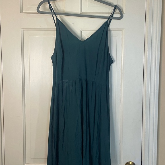 Lascana Venus Long Maxi Sleeveless Dress Size Large Green Open Back NWT - Picture 11 of 11